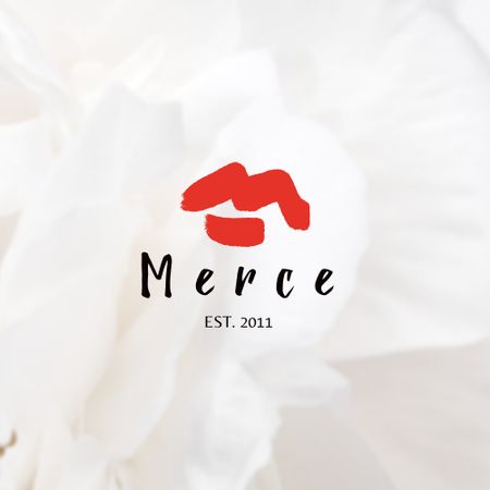 Beauty Store Emblem with Female Lips Logo Design Template