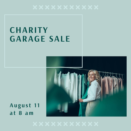 Charity Garage Sale Announcement Instagram Design Template