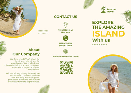 Designvorlage Reisen Sie zu erstaunlichen Inseln für Brochure