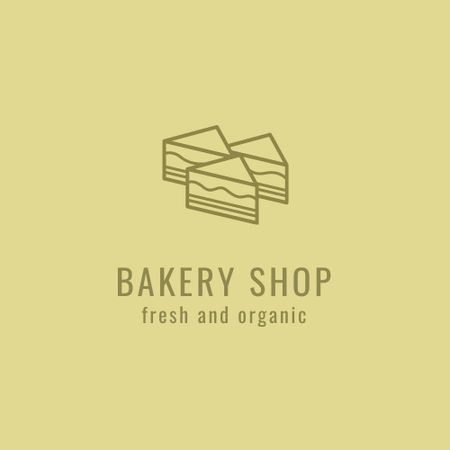 Template di design Bakery Ad with Yummy Cakes Logo