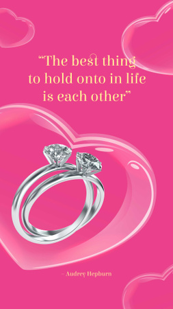 Platilla de diseño Wedding rings with Diamonds Instagram Story