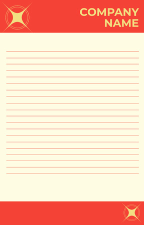 Platilla de diseño Empty Blank with Red Pieces Invitation 4.6x7.2in