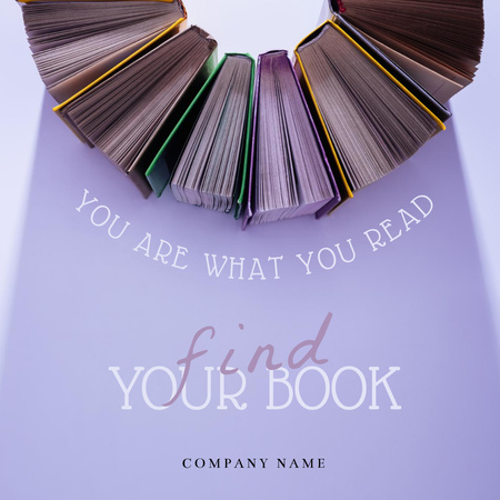 Plantilla de diseño de Bookstore Ad with Variety of Books Instagram 