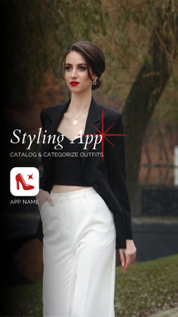 Template di design App di styling unica per classificare gli outfit TikTok Video