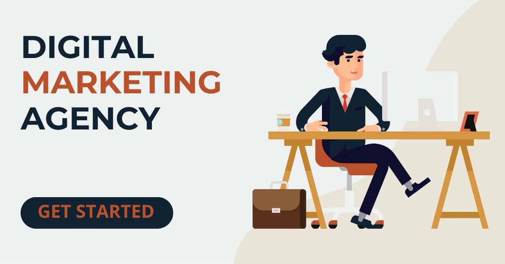 Modèle de visuel Digital Marketing Agency Services Offer - Facebook AD