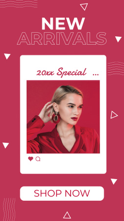 Sale of New Earrings Collection Instagram Story Design Template