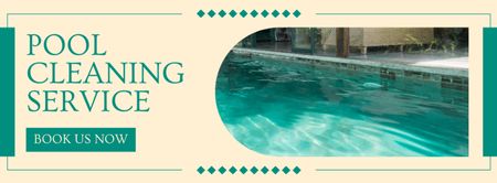 Offer of Professional Pool Cleaning Services Facebook cover Design Template