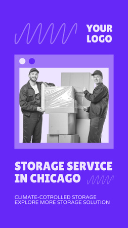 Offer of Storage Service in Chicago Instagram Story Design Template