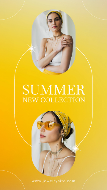 Designvorlage Summer Jewelry Ads für Instagram Story