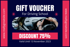 Auto Driving Classes With Gift Voucher In Blue