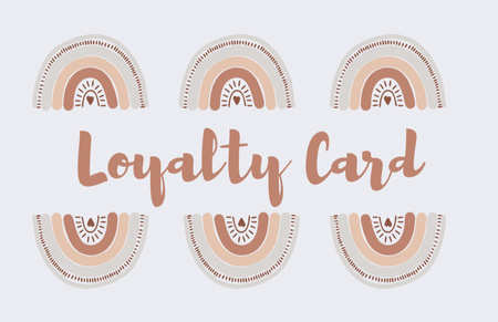 Modèle de visuel Universal Use Beige Loyalty - Business Card 85x55mm