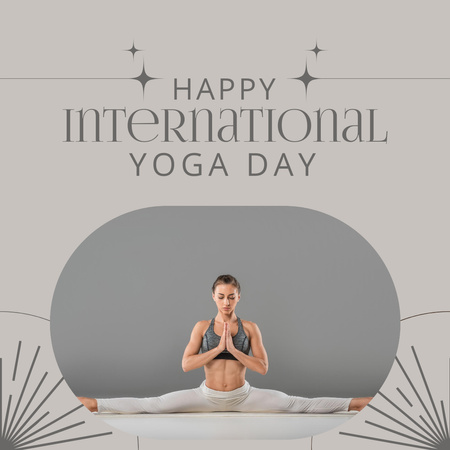 Happy International Yoga Day Instagram Design Template