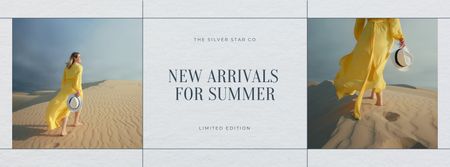 Summer Sale Announcement Facebook Video cover Design Template