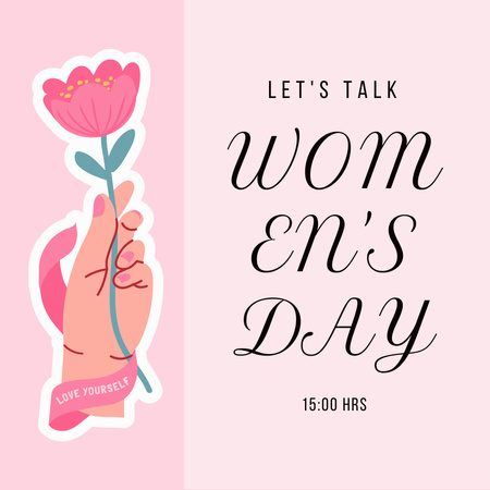 Мероприятие в Международный женский день Instagram – шаблон для дизайна