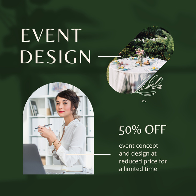 Wedding Planner Service Offer with Beautiful Woman Instagram Design Template