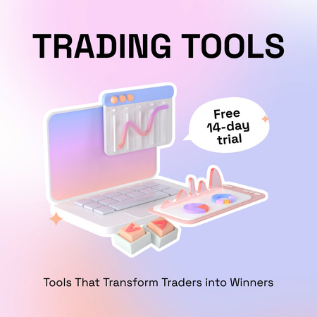Merchant Trading Tools for Merchant Transformation Animated Post Design Template