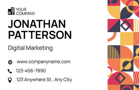 Digital Marketing Specialist Services Promotion Business Card 85x55mm Design Template