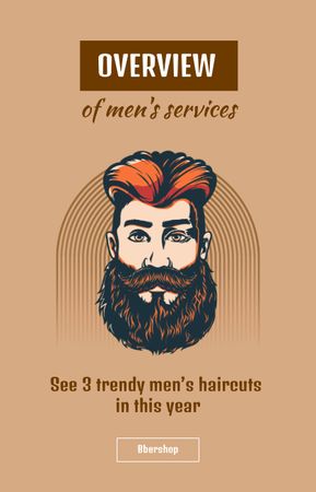Template di design Barbershop Services Offer IGTV Cover