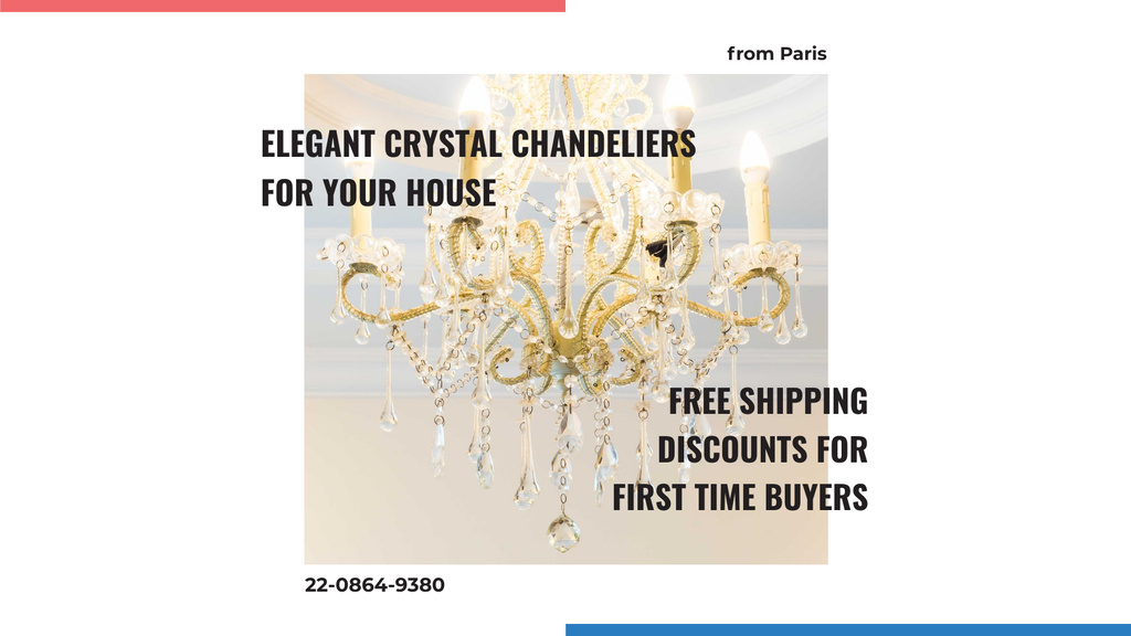 Elegant crystal Chandelier offer Title 1680x945px Πρότυπο σχεδίασης