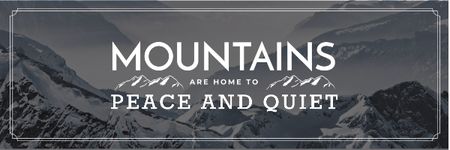 Modèle de visuel Mountain hiking travel - Email header
