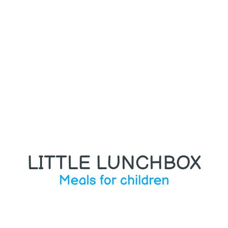 School Food Ad with Lunchbox for Kid Animated Logo Design Template