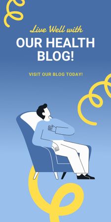 Ad of Mental Health Blog Graphic tervezősablon