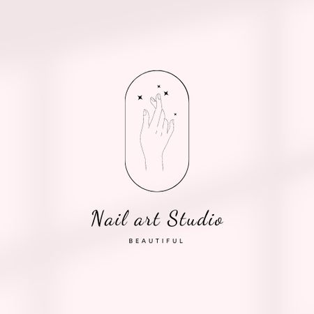 Nail Studio Services Offer Logo Šablona návrhu