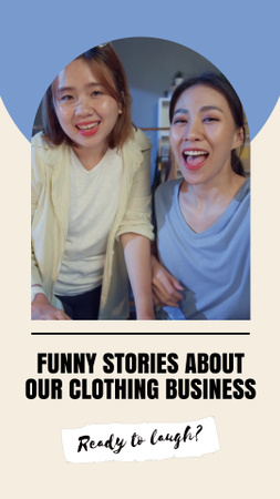 Telling Interesting Stories As Owners Of Clothing Store Instagram Video Story Design Template