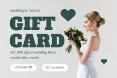 Discount on Rental of All Wedding Dresses