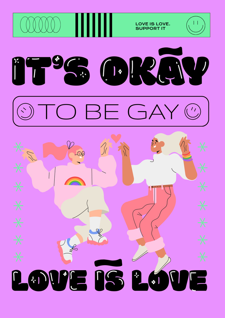 Awareness of Tolerance to LGBT People Poster Πρότυπο σχεδίασης