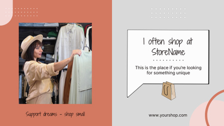 Template di design Sincere Client's Feedback About Clothes Store Full HD video