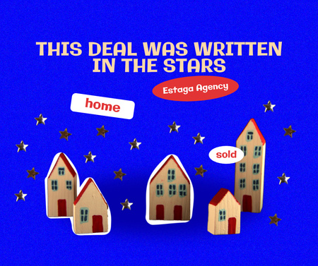 Modèle de visuel Funny Joke about Real Estate Deal - Facebook