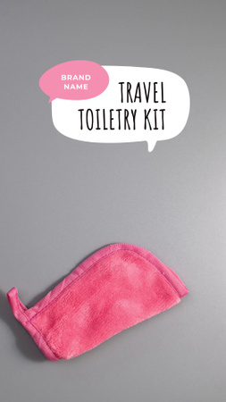 Travel Toiletry Kit Ad TikTok Video Šablona návrhu