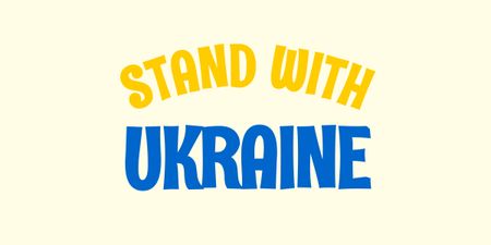 Designvorlage Call to Stand mit der Ukraine für Image