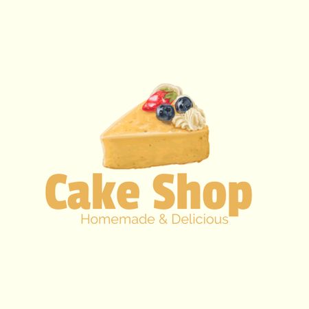 Szablon projektu Bakery Ad with Yummy Cake Logo