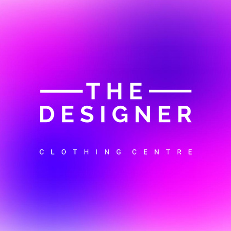 Clothing Centre Emblem Logo Design Template
