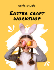 Easter Workshop Announcement with Little Girl