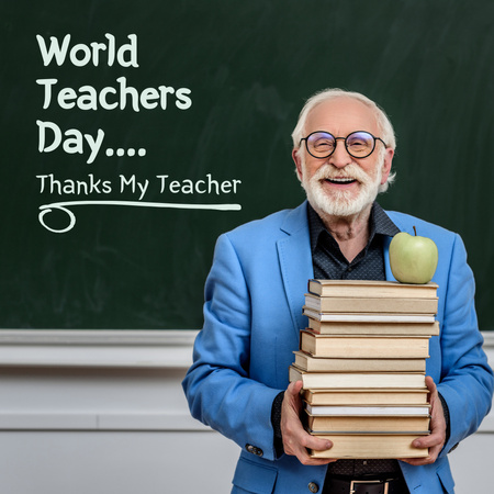 World Teachers Day Greeting Instagram Design Template