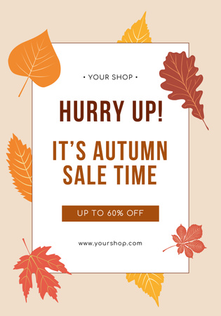 Delicious Autumn Special Offer Poster 28x40in Design Template