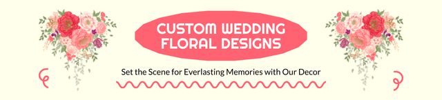 Designvorlage Offer of Designer Flower Arrangements für Ebay Store Billboard