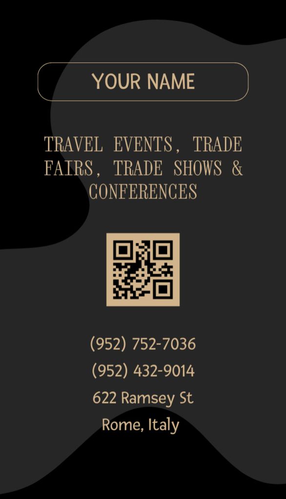 Template di design Travel Agency Services Offer with Antique Statue Business Card US Vertical