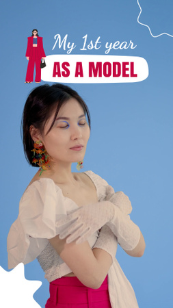 Platilla de diseño Sharing Personal Experience Of Being Model TikTok Video