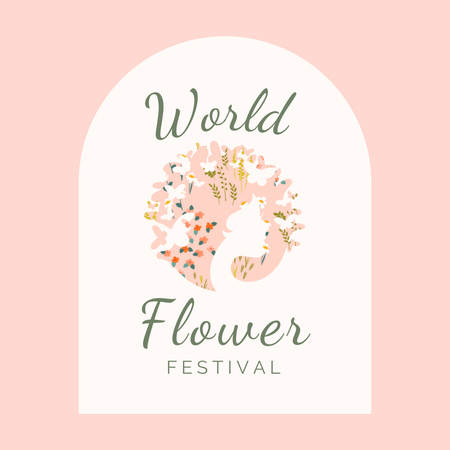 Flower Festival Event Announcement Instagram Design Template