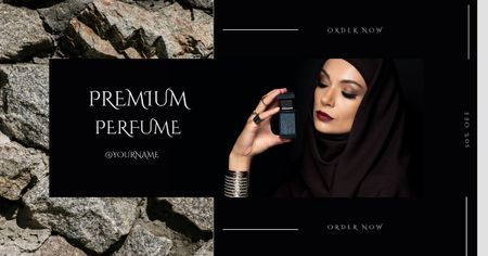 Luxury Feminine Perfume Offer Facebook AD Design Template
