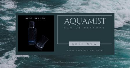 Aquatic Perfume Ad Facebook AD Design Template