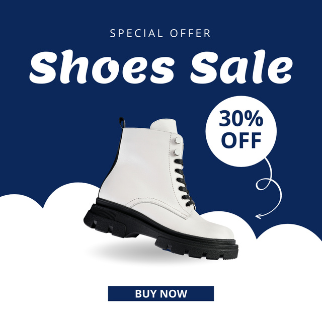 Fashion Ad with Stylish Shoes Instagram – шаблон для дизайну