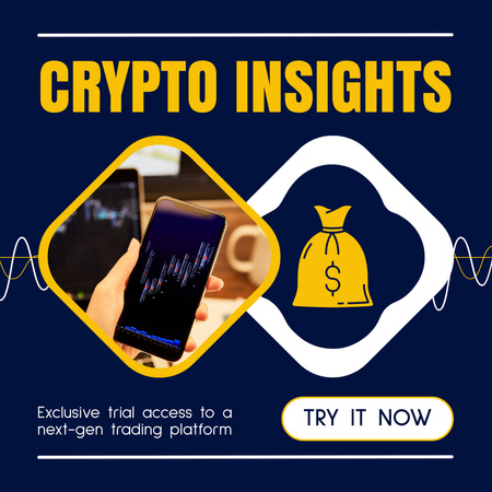 Exclusive Period of Access to Crypto Trading Insights Instagram Design Template