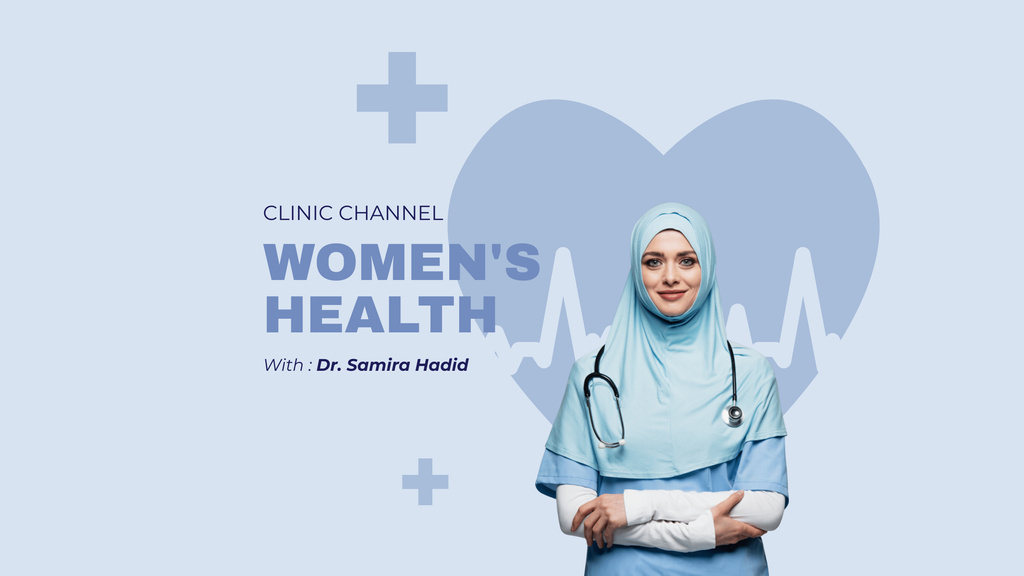 Ontwerpsjabloon van Youtube van Blog Promotion about Women's Health