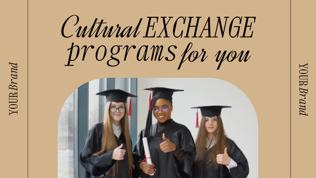 Cultural Exchange Programs Ad Full HD video – шаблон для дизайна