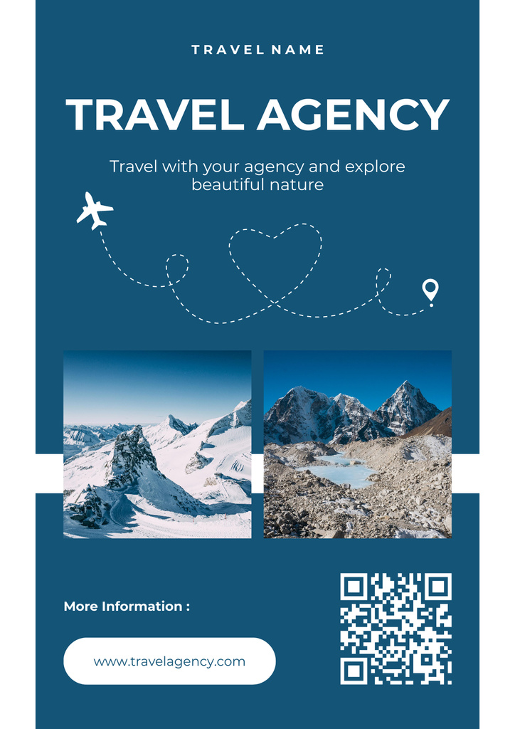 Mountain Tour Offer by Agency Poster Tasarım Şablonu